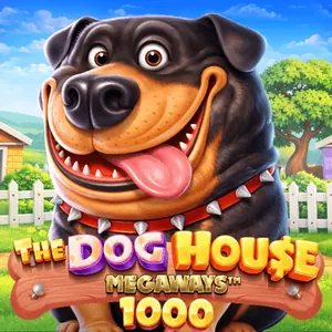 Flinande rottweiler med nitat halsband framför ett vitt staket på titelbilden till den nya hundkojeautomaten